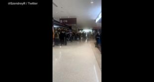 Evacuation at Nashville Airport's Video Concourse- ABC News.