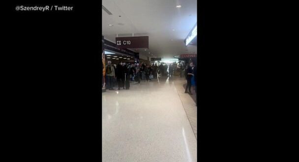 Evacuation at Nashville Airport's Video Concourse- ABC News.