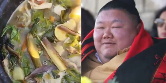 Temjen Imna Along shares video of Naga vegetable stew.