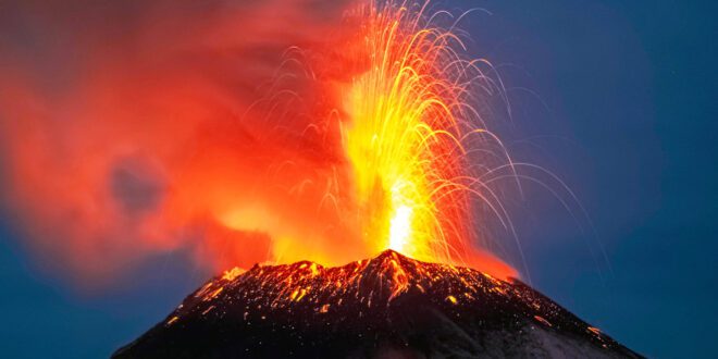 Mexico City disrupted by volcanic ash eruption.