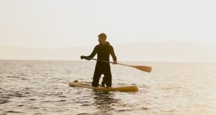 paddleboarding