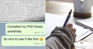 Mother's touching message for daughter's PhD thesis goes viral.