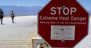 Death Valley to possibly shatter global heat record.