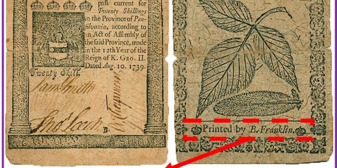 Benjamin Franklin's fight against counterfeiters shaped US dollar.