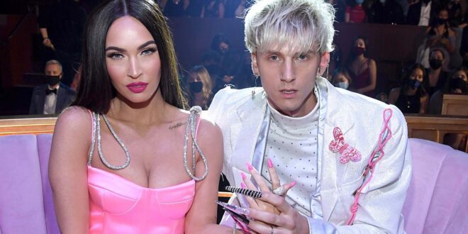 Machine Gun Kelly reacts to Megan Fox's provocative photo shoot.