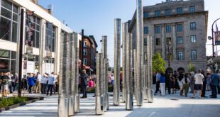 Worcester's downtown plaza finally opens for art and entertainment.