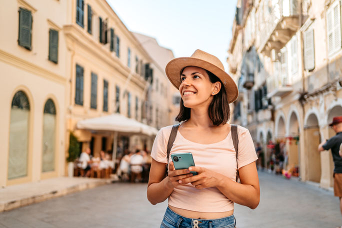 Traveler in Greece