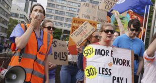 Massive doctor strike in England breaks records.