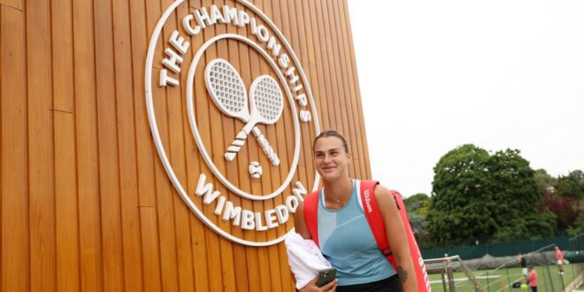 Sabalenka, second in rank, evades politics at Wimbledon.