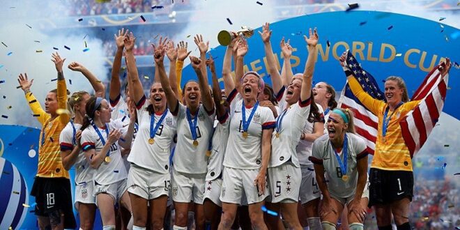 US women act as sports diplomats in World Cup.