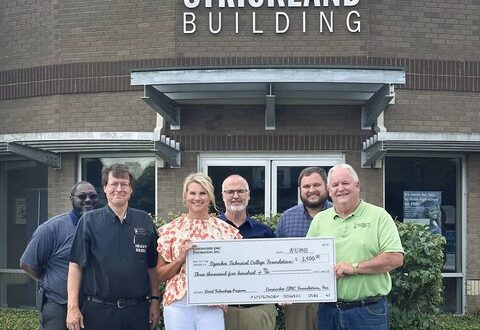 $3,500 grant given to OTC's diesel technology program by Canoochee EMC Foundation.