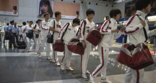 North Korean Taekwondo team first to travel post-border closure.