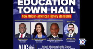 Florida education commissioner withdraws from Miami Gardens event.