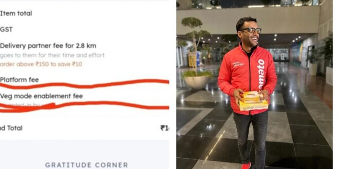 Zomato CEO defends Veg-Mode Fees saying it's justified.