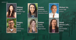 President honors 6 Hawaii teachers for STEM education.