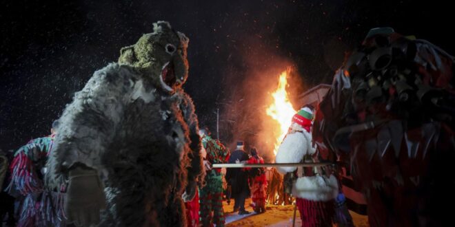 Bulgaria celebrates Pagan New Year with rituals.