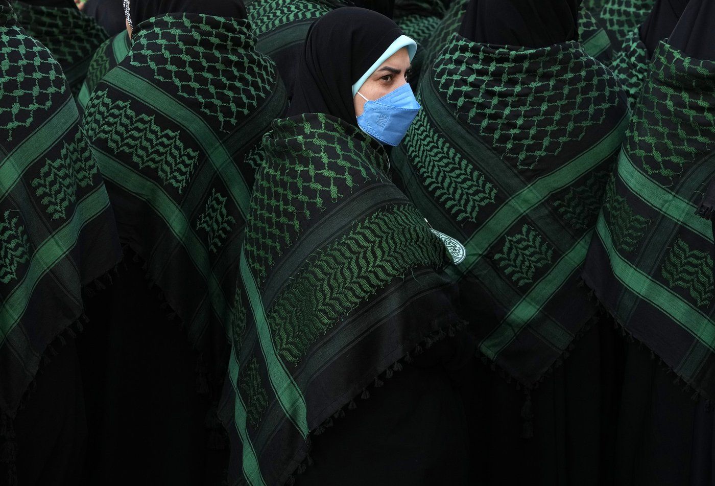 Members of the Iranian Basij paramilitary force attend the force parade in Tehran, Iran, Friday, Jan. 10, 2025. (AP Photo/Vahid Salemi)