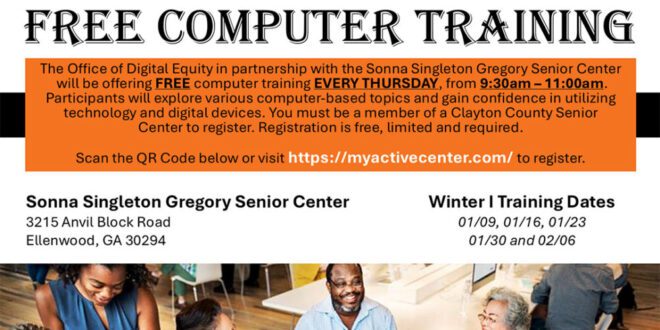 Technology training in Clayton County, Georgia.