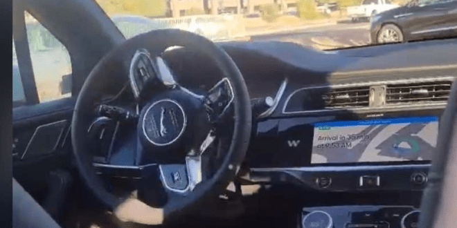 Man trapped in self-driving car going in circles.