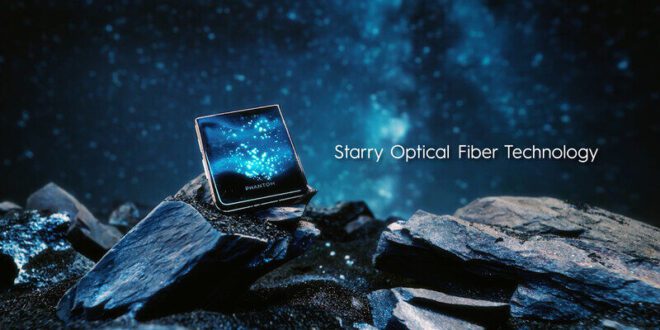 Starry optical fiber design for intricate phone aesthetics